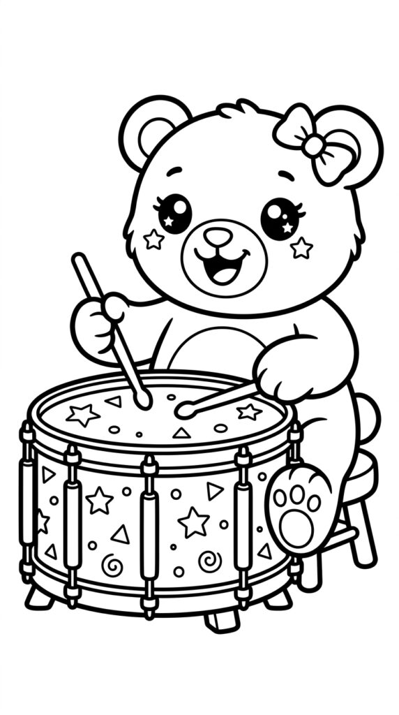 free teddy bear coloring pages 