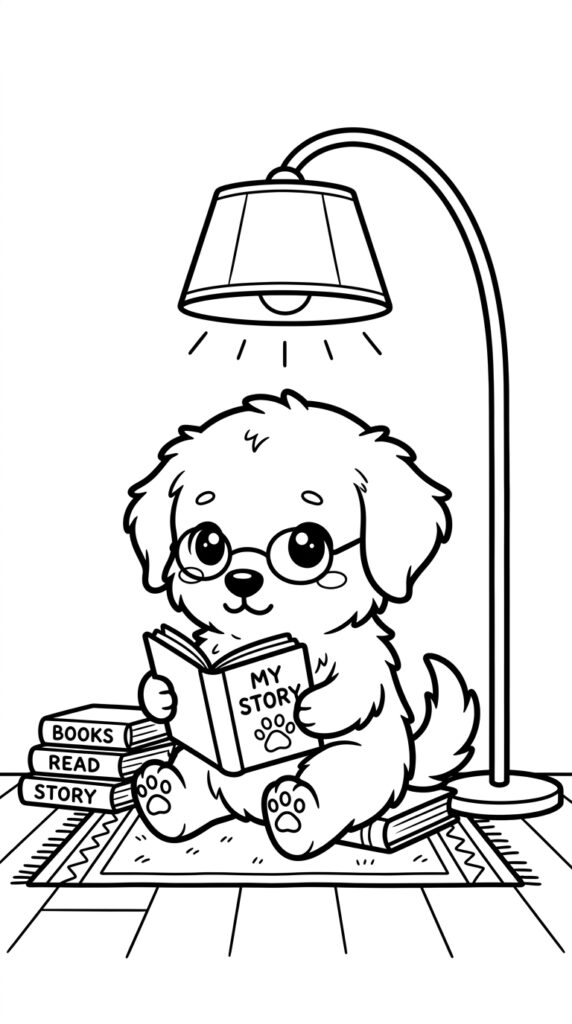 Free Dogs coloring for kids