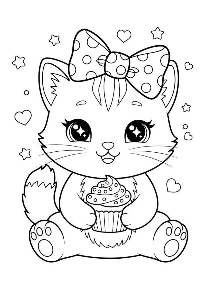 Free Cats Coloring Pages For Kids