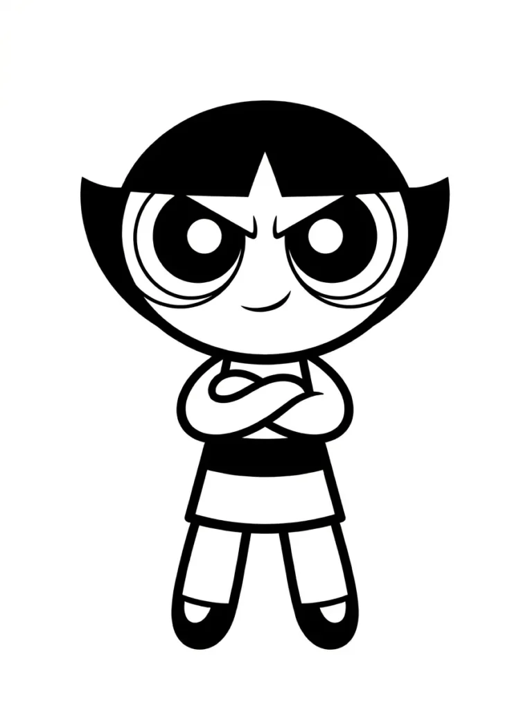 Buttercup girl coloring page free printable