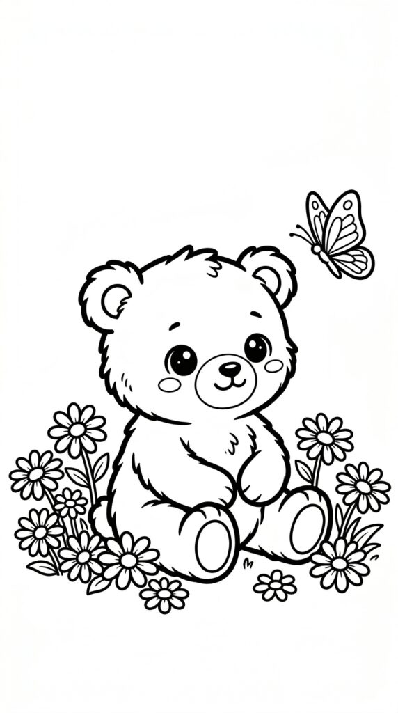Free Teddy Bear Coloring Pages For kids