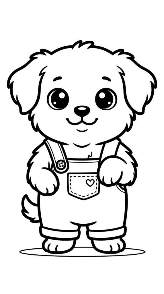 free dogs coloring for kids 