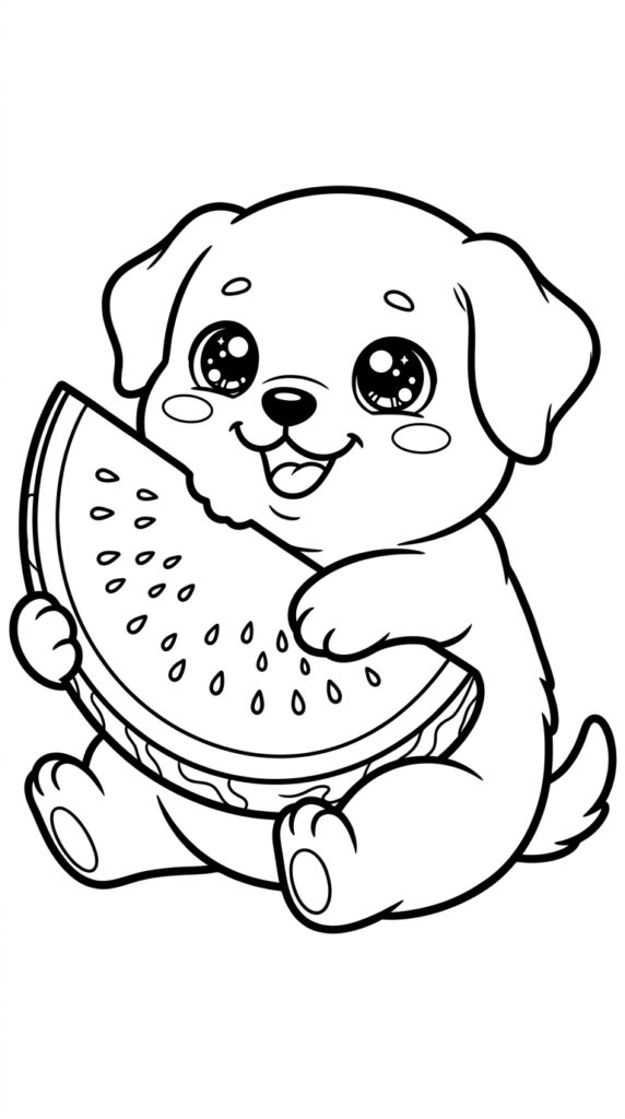 Free Dogs coloring for kids