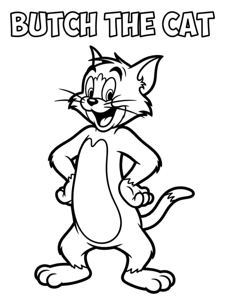 Butch standing proudly with a mischievous smile