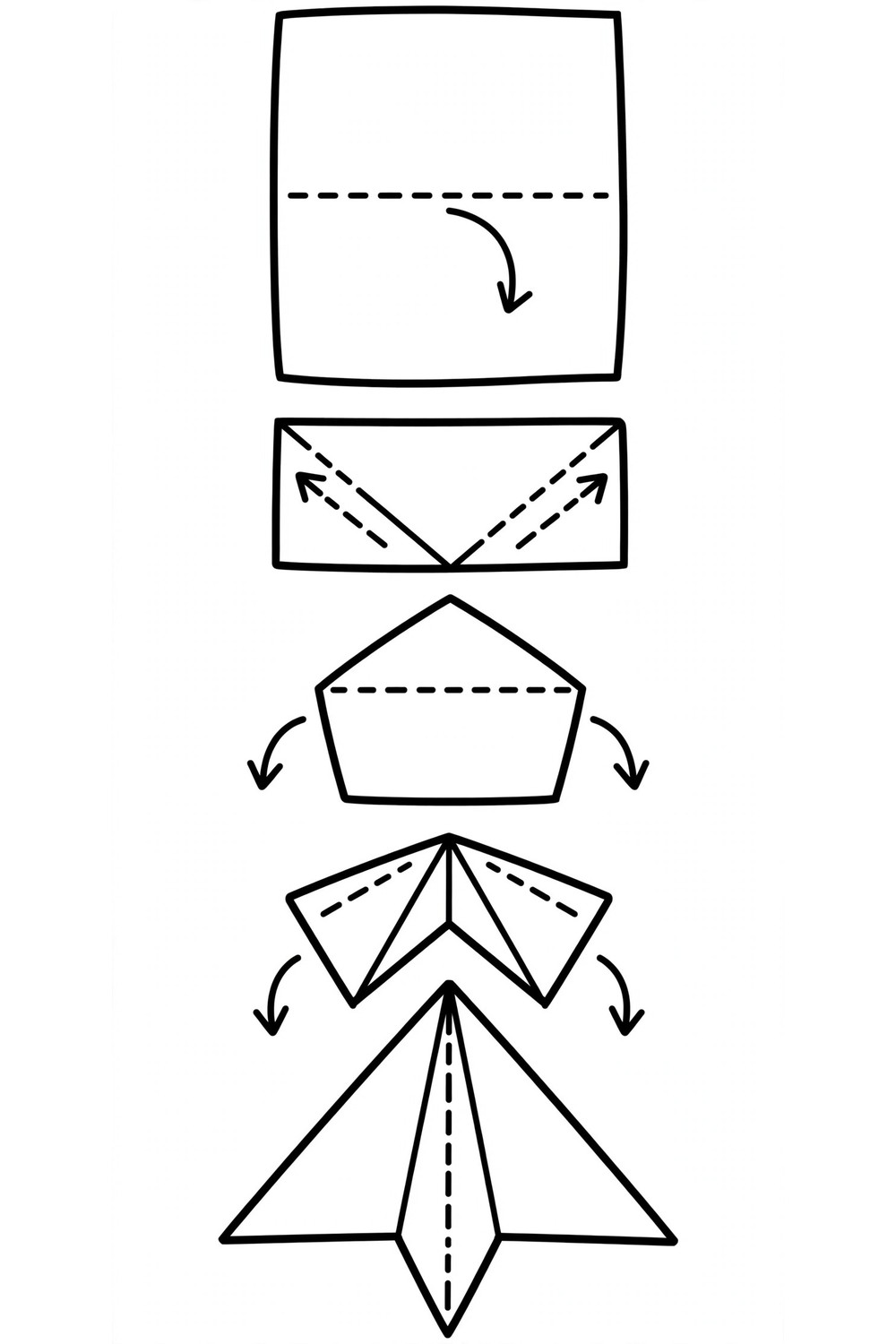Free printable paper airplane craft template for kids