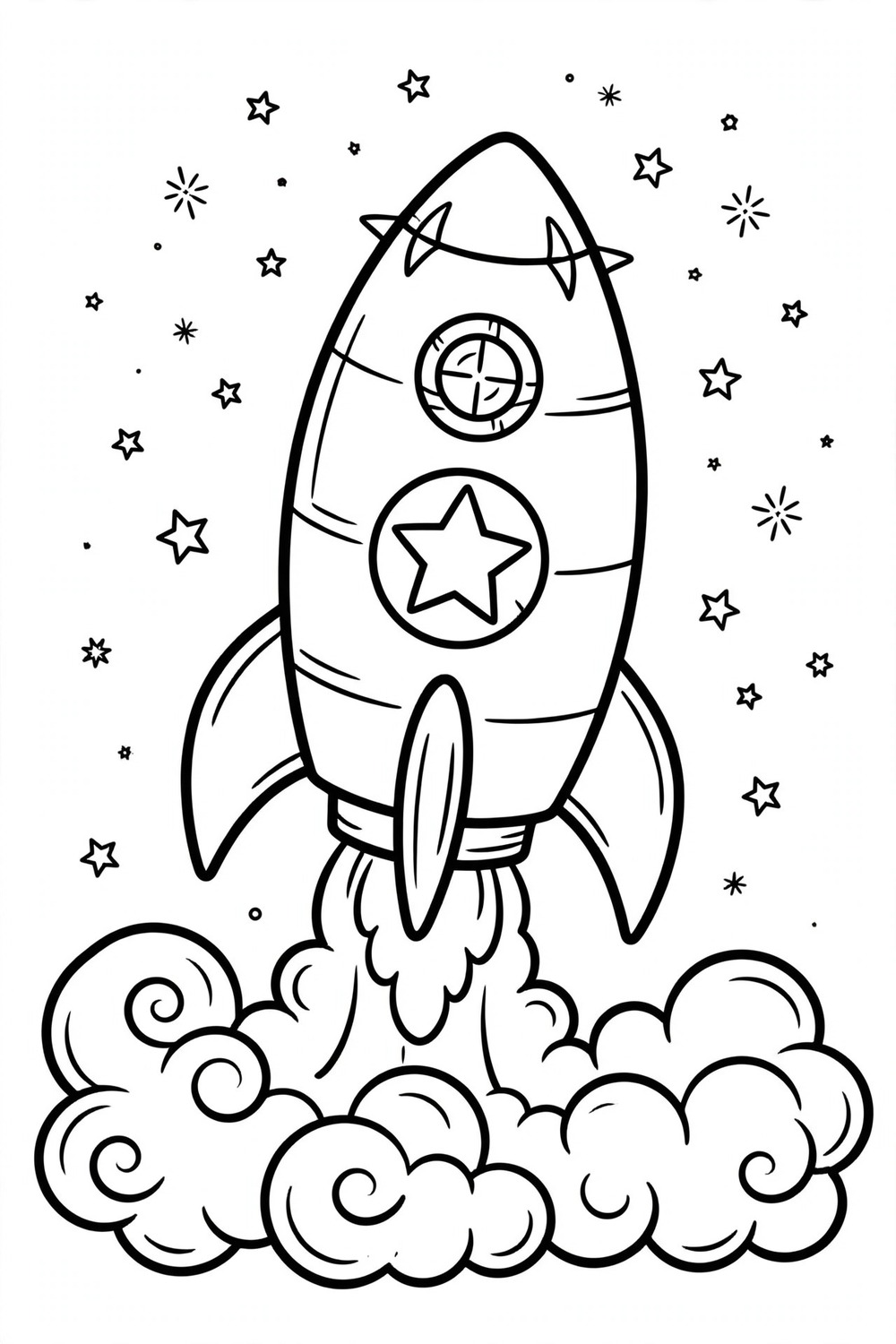 Free printable superhero rocket coloring page for kids