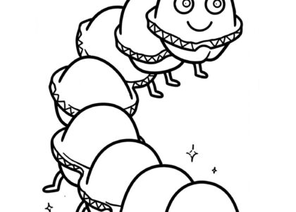 Free printable egg carton caterpillar upcycling craft for kids