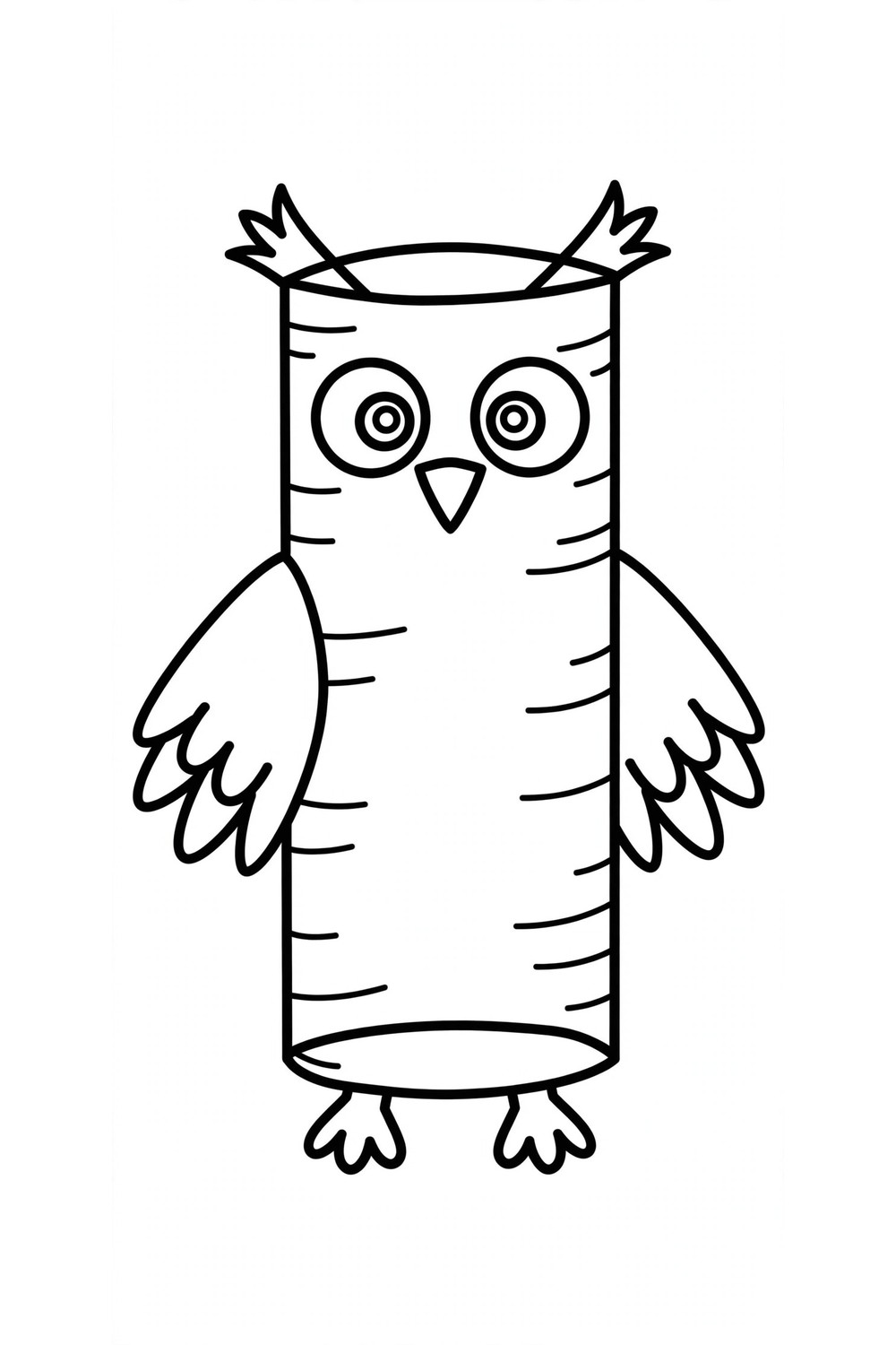 Free printable toilet roll owl upcycling craft for kids
